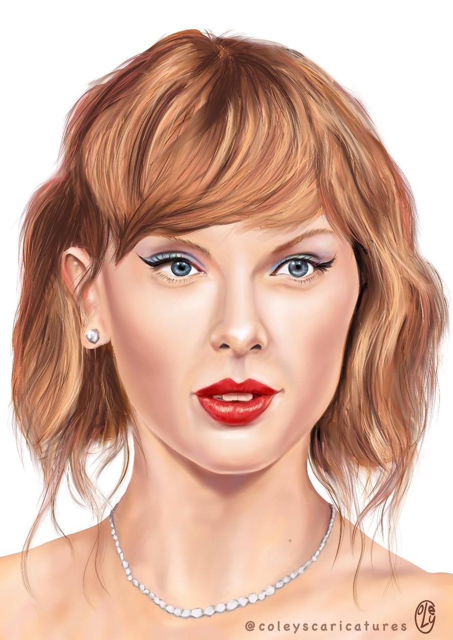 Taylor Swift a digital iPad portrait 